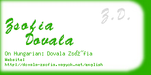 zsofia dovala business card